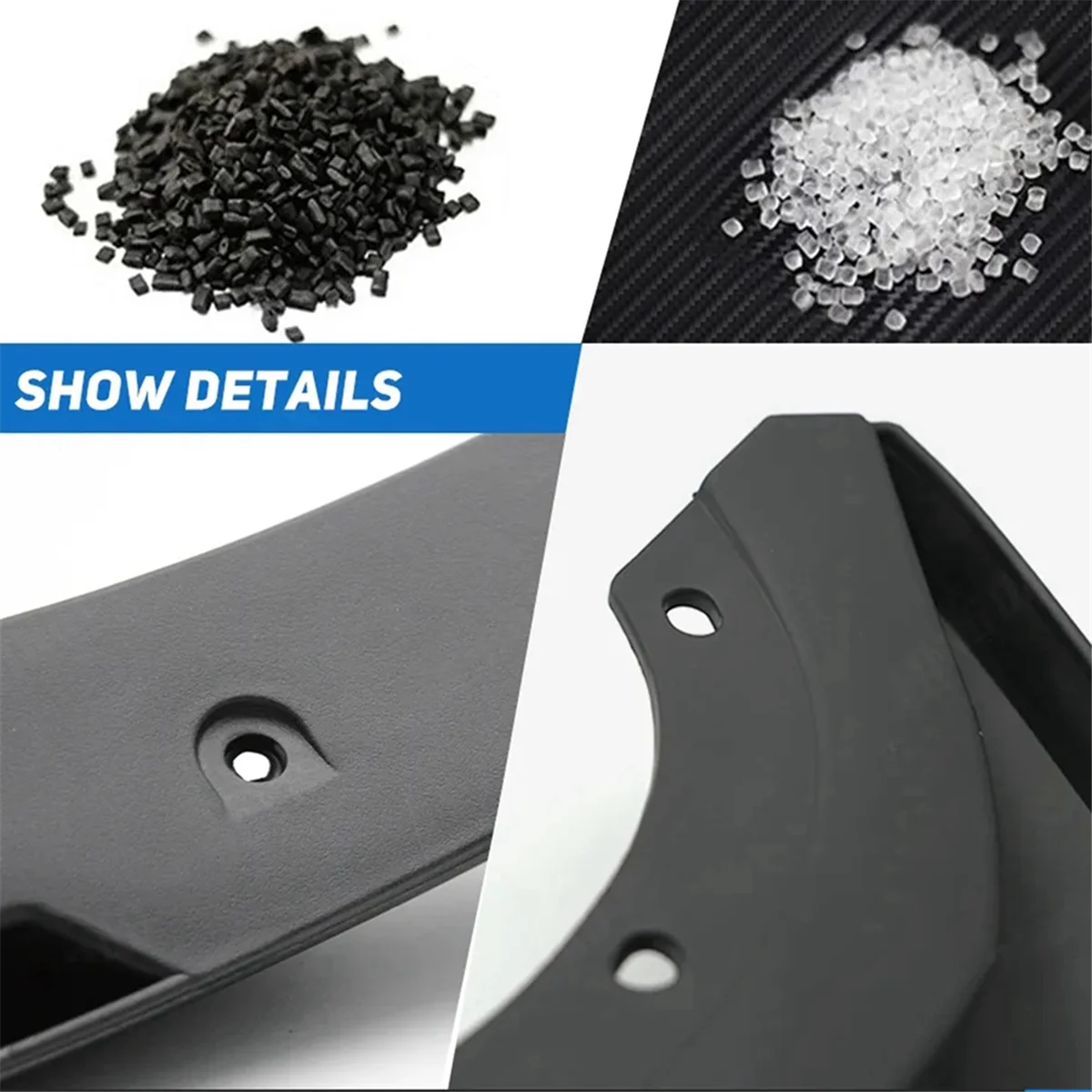 สําหรับFord Bronco Sport 2021 2022-2023 รถMud Flaps Splash Guards Mudguardsด้านหน้าด้านหลังจัดแต่งทรงผม—L49A