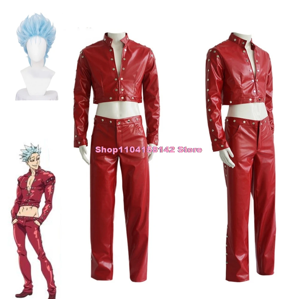 

Anime The Seven Sins Ban Cosplay Costume PU Uniforms Party The Deadly Sins Costume Halloween Costumes For Adult