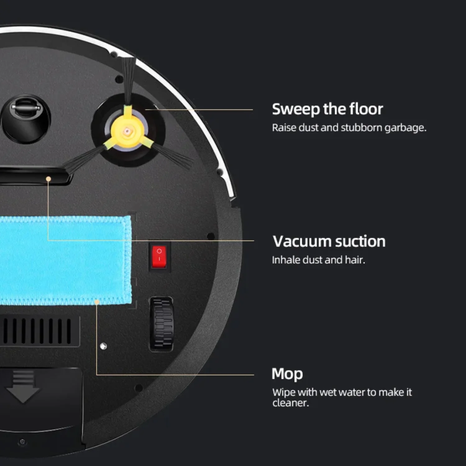 Household Smart RC Robotic Sweeper Rechargeable Floor Dust Cleaning Automatic Vacuum Cleaner