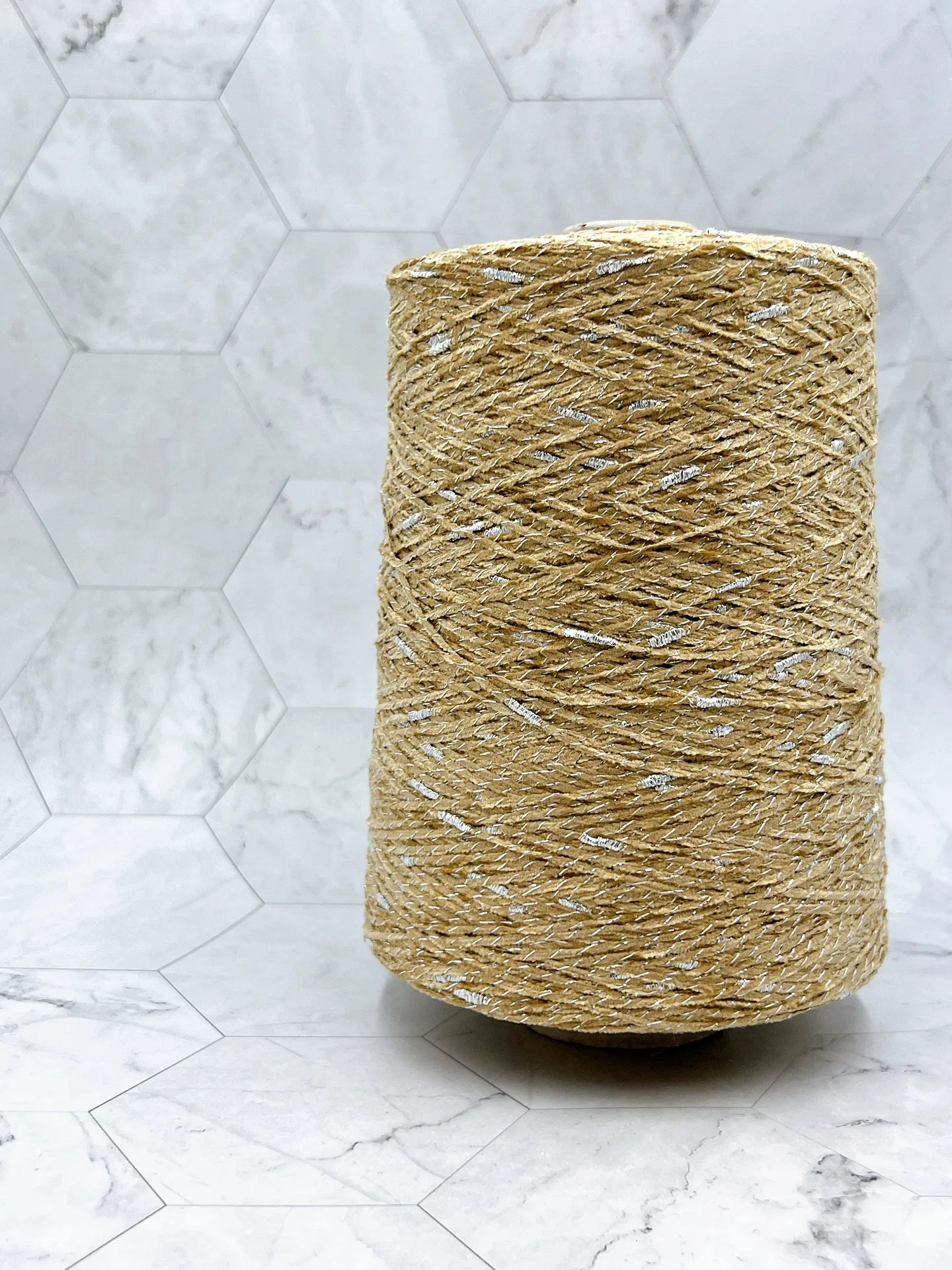 500g Silver onion wrapped with seeds thread,Sweater,scarf,hat,handmade DIY Skin friendly woven yarn