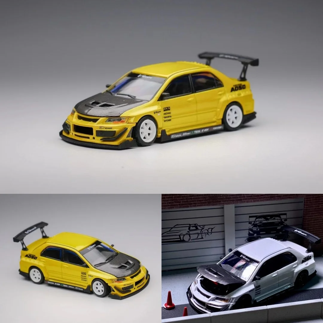 YES co branded PEAKO 1/64 EVO9 Modified Variables simulation car model