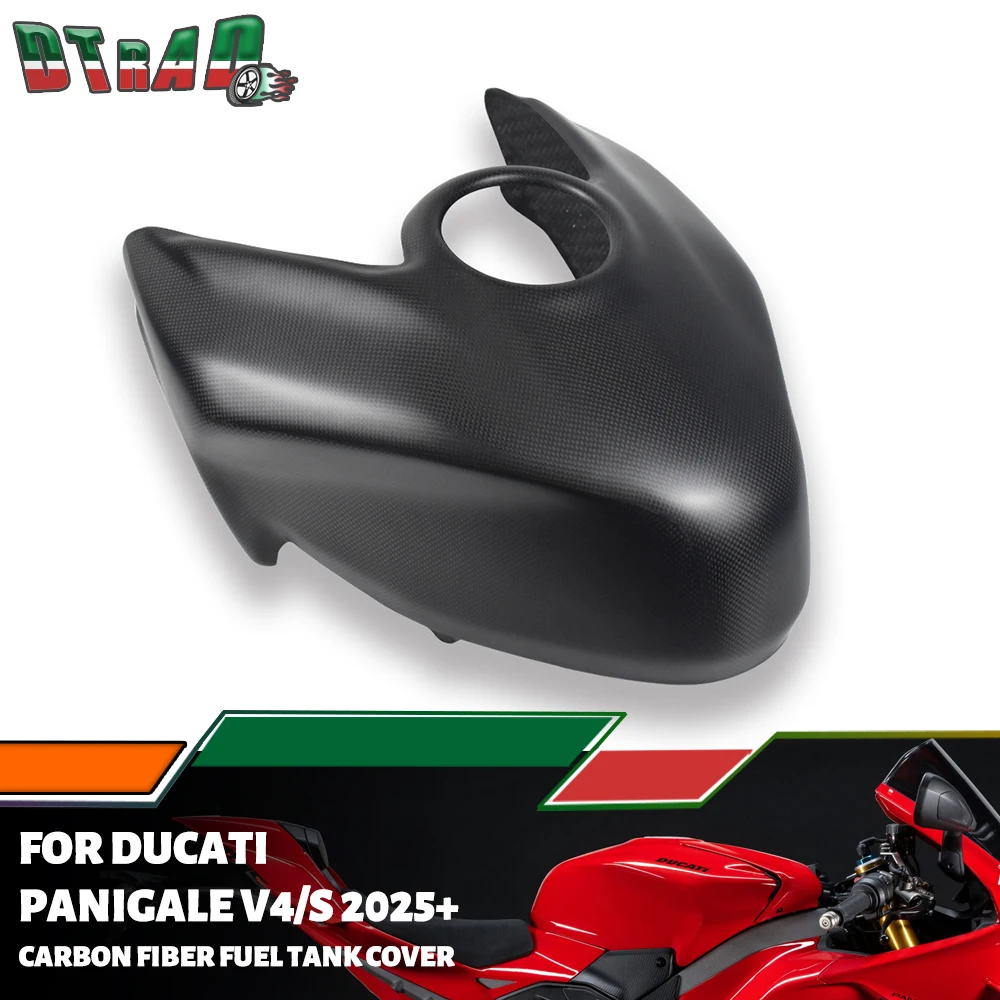 

2025 Matte For DUCATI Panigale V4 Streetfighter V4/V4S MY25 Accessories Carbon Fiber Fuel Tank Cover Protection Body Fairing Kit
