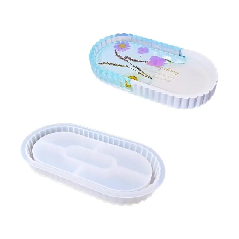 A52E Large Flower Sturdy Silicone Resin Mould for Epoxy Castes Jewelry Dishes Tray Making Creative Craft Supplies Projects