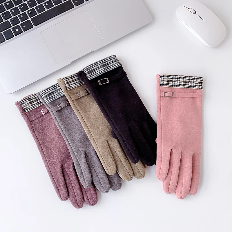 Grace-guantes de invierno para mujer, manoplas cálidas a prueba de viento con pantalla táctil, para esquí, conducción, esquí, G299B