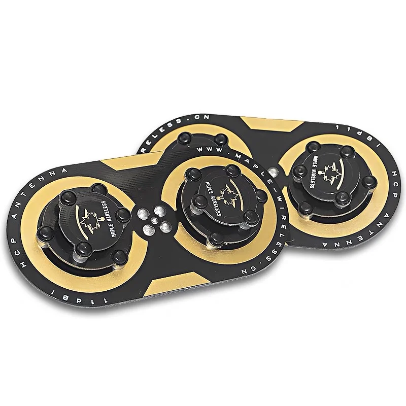 Antena FPV de hoja de arce Sandwich 11dBi antena de polarización Circular EV200D Fat Shark señal de alta ganancia para Drones de carreras de control remoto