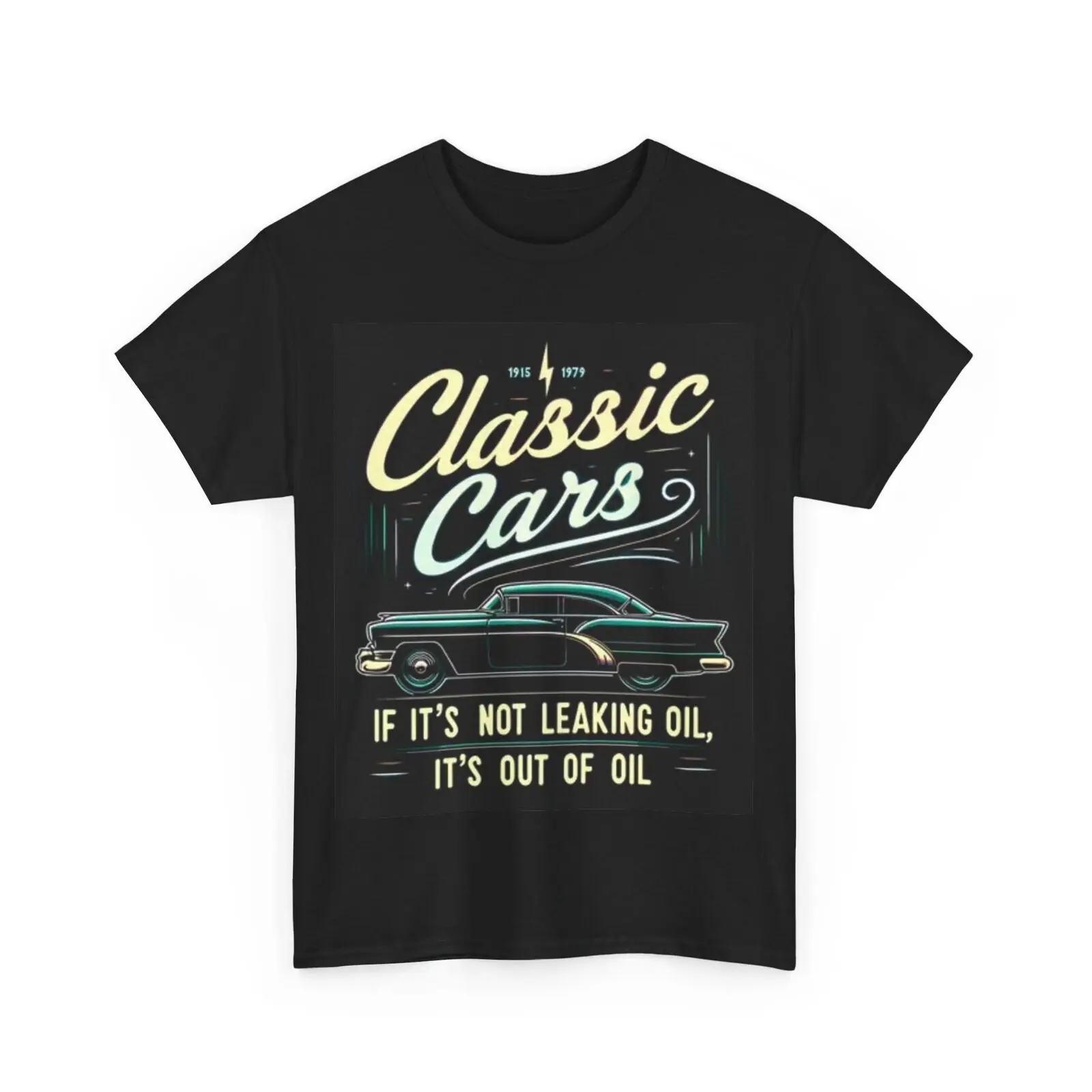 Classic Car Shirt Mechanic Dad Gift Graphic Unisex Heavy Cotton Tee