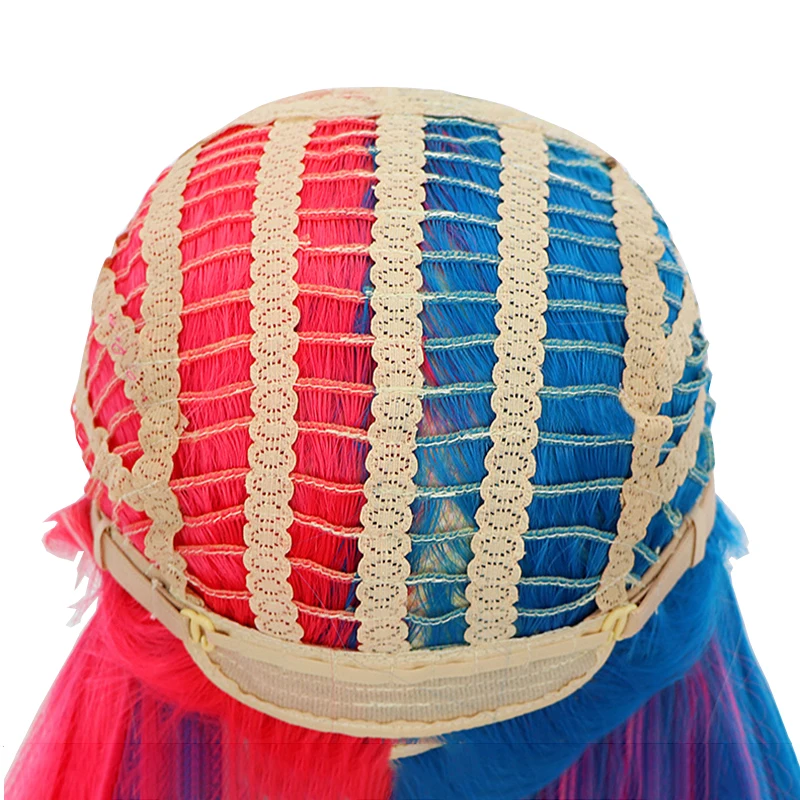 Заряд самоубийц 24-дюймовый синтетический парик с градиентом подходит для женской повседневной вечеринки, Хэллоуина, ролевых игр, длинных вьющихся хай