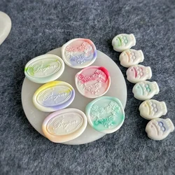Yellow Purple/Rose Red/Green  Fish Shape Fire Paint Seal Wax Granules DIY Envelope Sealing Wedding Invitation Decoration Wax