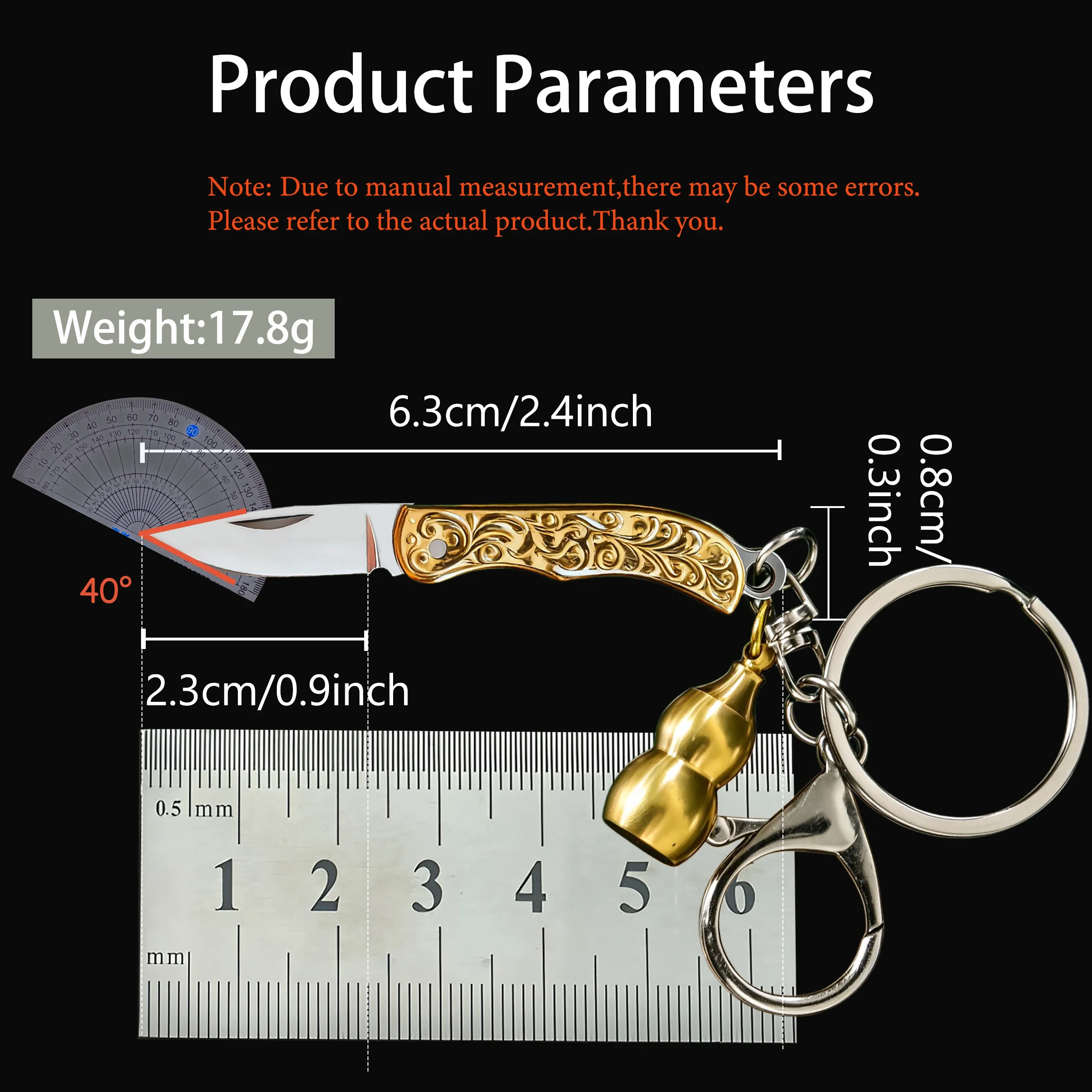 1PC， Folding Knife Multifunctional EDC Utility Knife  Outdoor Keychain Portable Camping Emergency Unboxing Knife Compact Tool