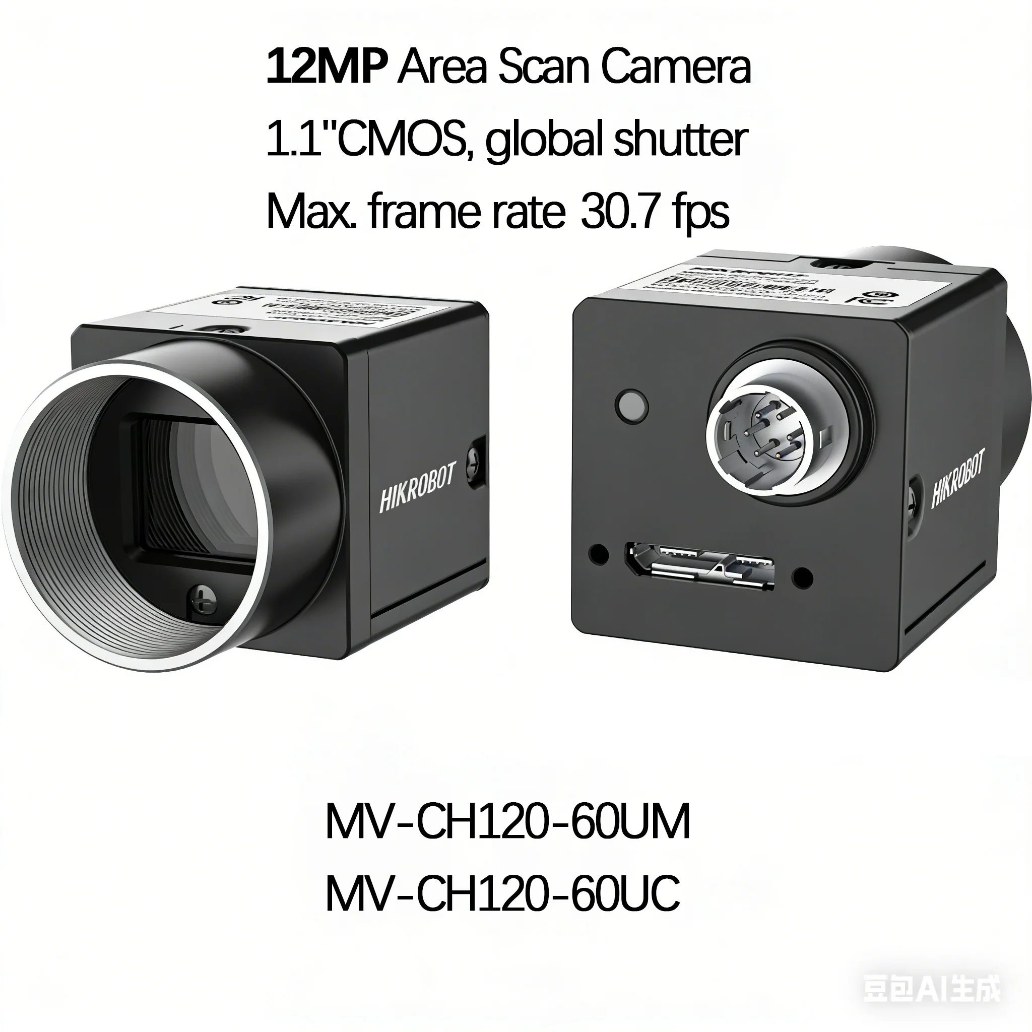 Hikrobot MV-CH120-60UM,MV-CH120-60UC ,12MP Area Scan Camera ,1.1