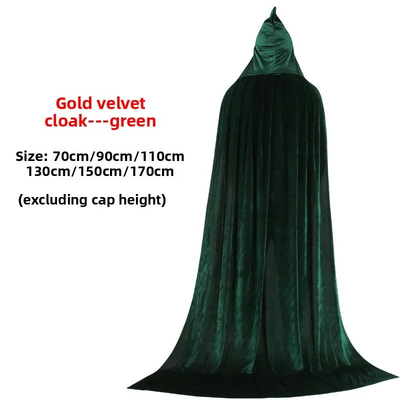 로우인 벨벳 로브 골든 벨벳 마녀 의사 왕자 로브 여성 민족 의상 무대 공연 전통 중국 의상...