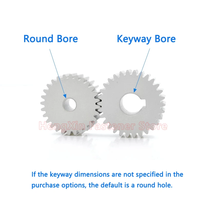 1PCS 42T-100T 1M Aluminum Alloy Spur Gear 1 Mod Motor Gear 42 44 45 48 50 52 54 55 56 58 60 62 64 65 66 68 - 100 Teeth Bore 8mm