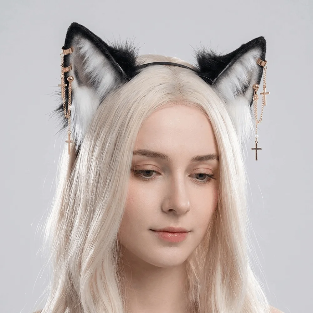 Funny Bat Beast Ears Headband Animal Furry Gothic Headband Faux Furs Hair Accessories Hair Accessories Carnival 2