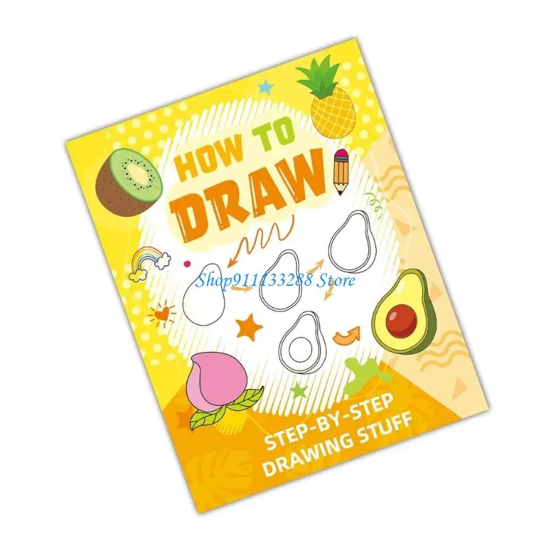G88D Animal-Themed Coloring Book Step-by-Step Drawing Book For Adults Kids To Reduce Stress