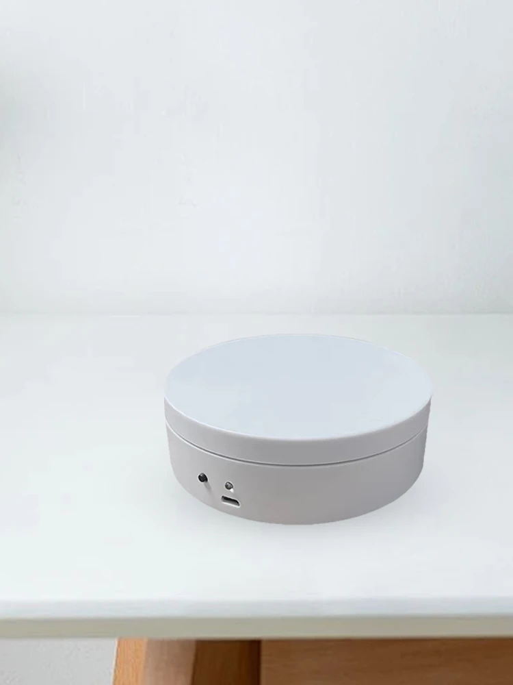 For Model Cake 3D Images 360 Degree Rotating Motorized Display Stand 12cm Electric Turntable USB Charging/Battery Operated