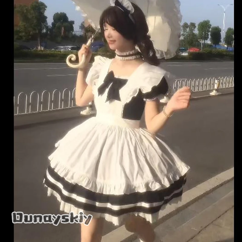 

AbHCSS*/Japanese Style Lolita Dress Cute Maid Costume Shiina Hikaru Cosplay Outfit Anime Role Play Clothing For And Stage Show