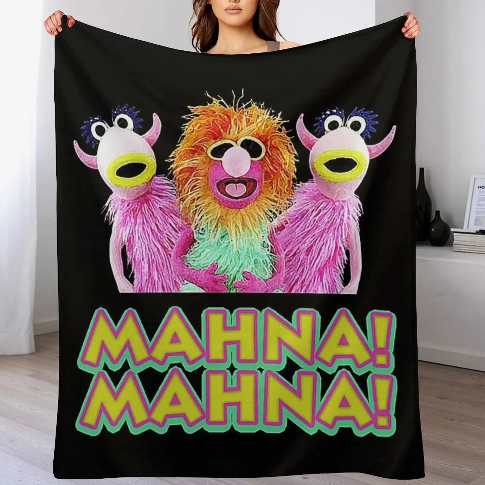 

Mahna! Mahna! Throw Blanket manga sofa bed Custom Furry Blankets