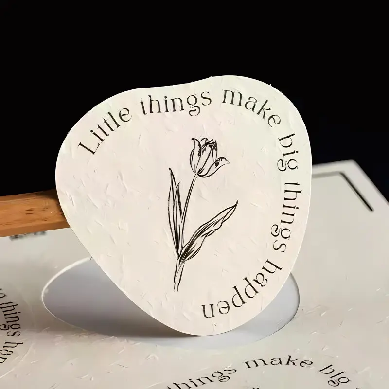 Customized Convex and Concave Frosted Texture Embossed Logo Design Brand Jewelry Gift Box Sealing Sticker Personalized Logo Labe