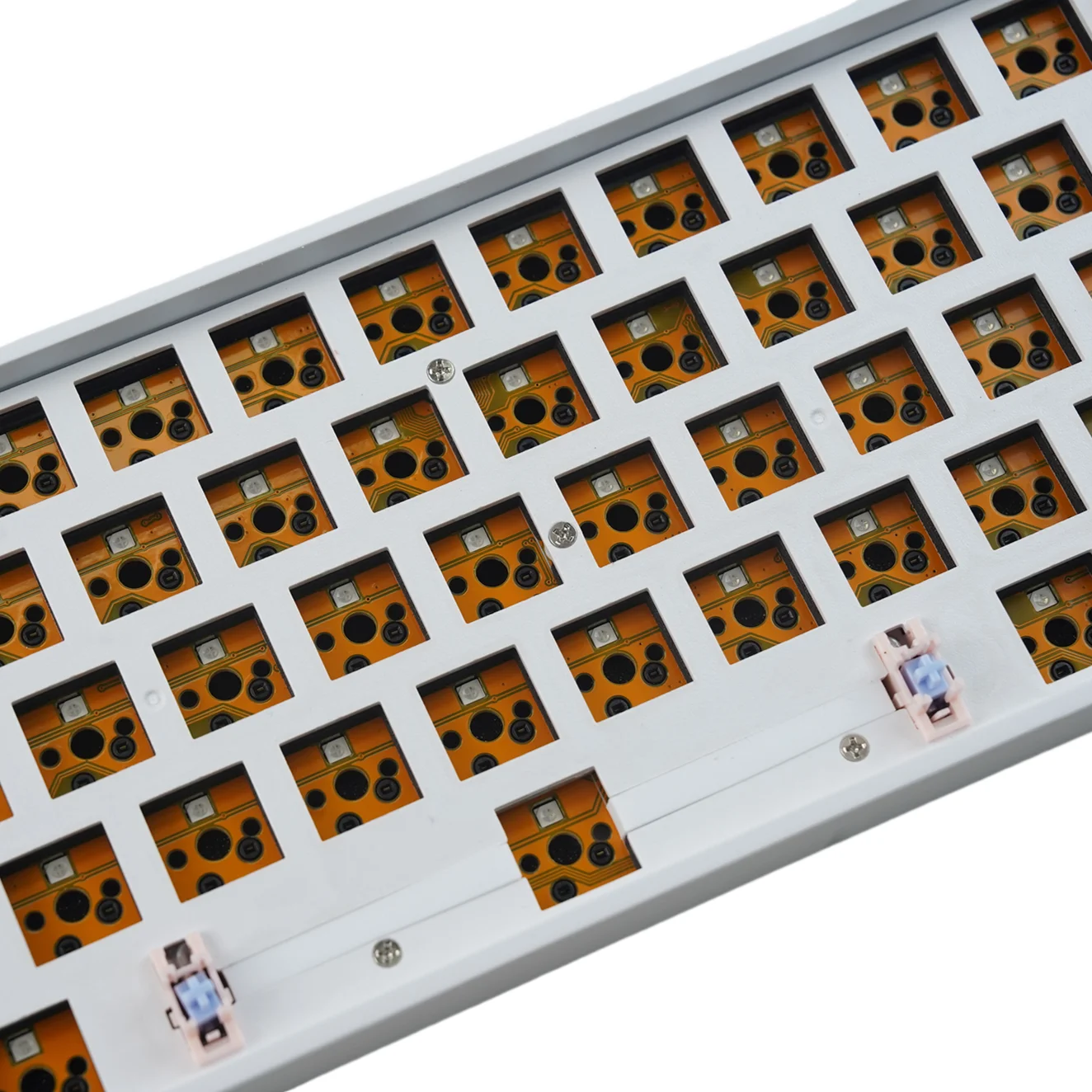 Imagem -03 - Kit de Teclado Mecânico Personalizado Hw61 Ultra60 Jogos sem Fio Rgb Bluetooth Jogos Faça Você Mesmo 61 Chaves Iso 60