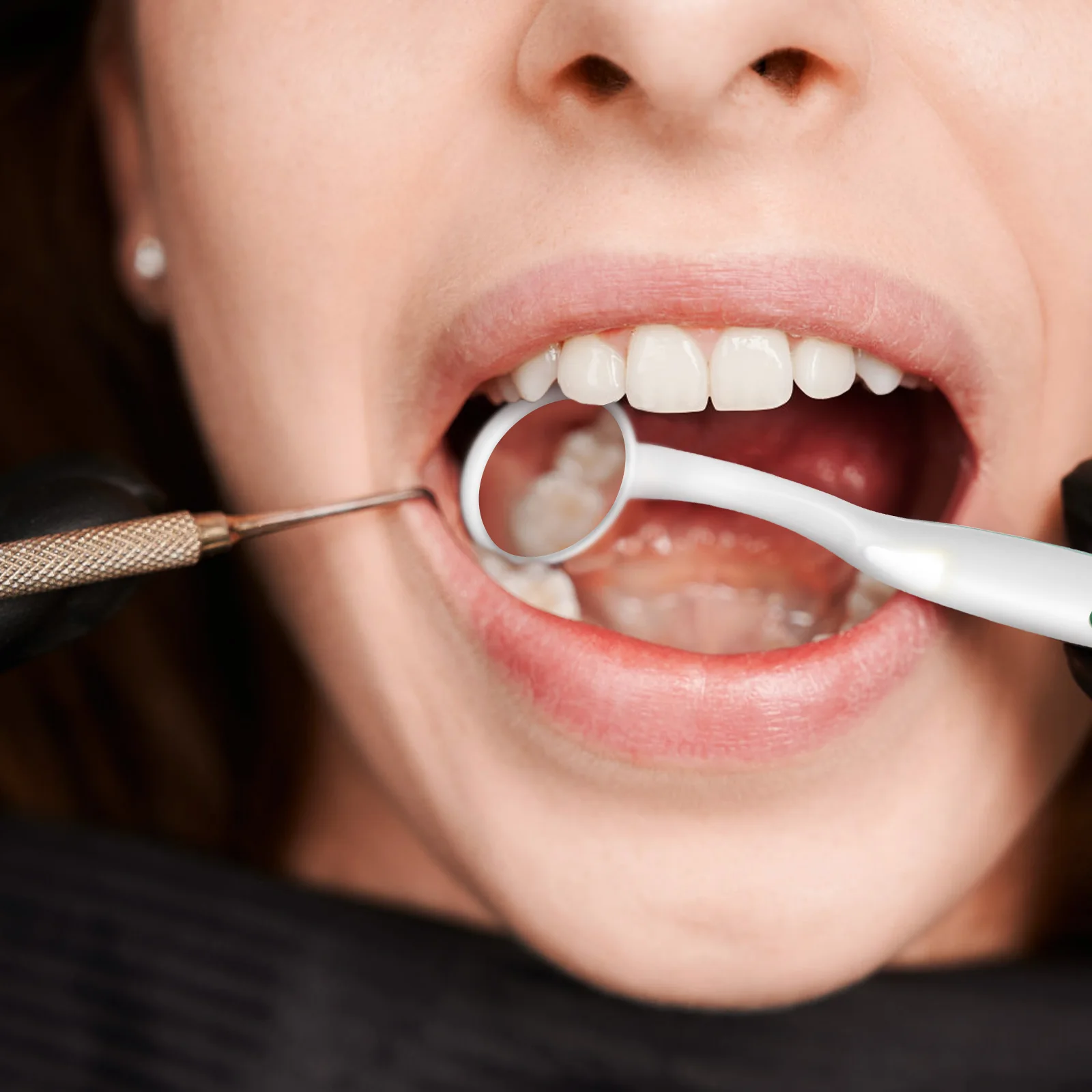 

LED Oral Mirror Plastic Mouth Speculum Stomatoscope Dental Tool Teeth Check Cavities Tartar Home Use Tooth Whitening Products