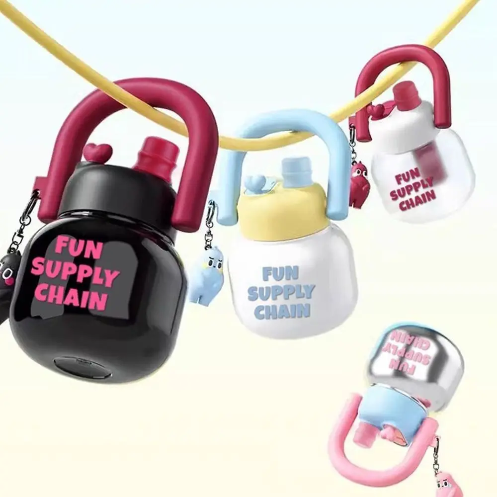 800 ml Summer with Lid Sippy Water Bottles with Pendant Large Capacity Juice Milk Cup Bubble Tea Coffee Portable Sippy Cup view 3