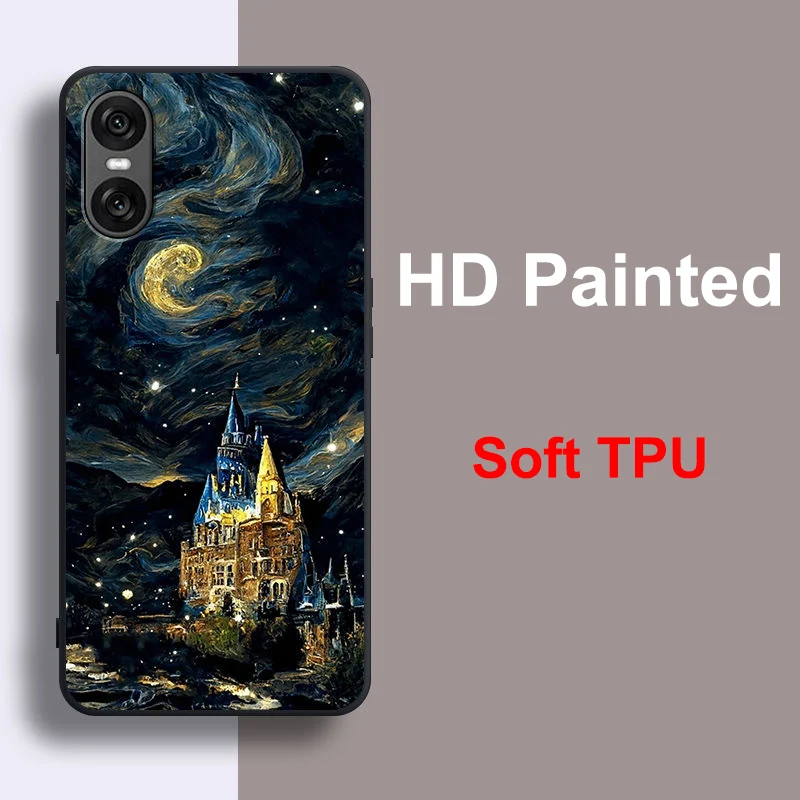 Capa de telefone para sony xperia 10 vi capa para sony xperia 1 vii 1iii silicone macio anti-knock escudo para sony xperia pro-i proi capa