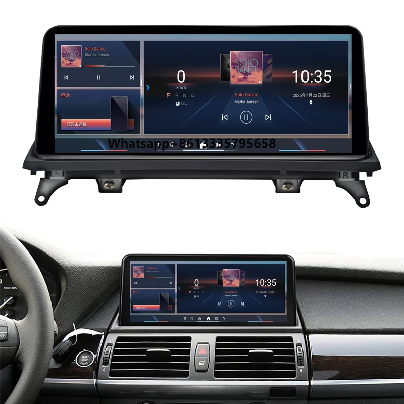 

Blue Ray10.25inch 8 Core 8+128G Gps Navigation Android 13 for X5 E70 X6 E71 Car o Video Player