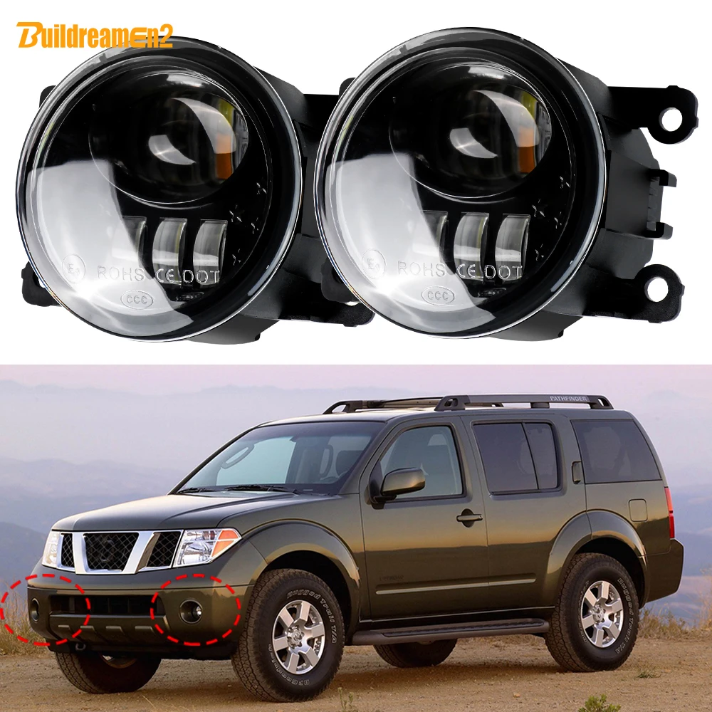 Conjunto de luces LED antiniebla delanteras para coche, faros delanteros H11 de 2X30W para Nissan Pathfinder R51, 2005, 2006, 2007, 2008, 2009,