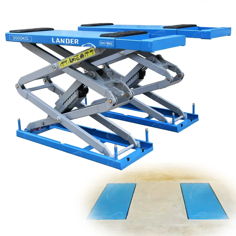 3500kgs Scissor Car Hoist Car Scissor Lift For Tyre Shop Home Car Hoist