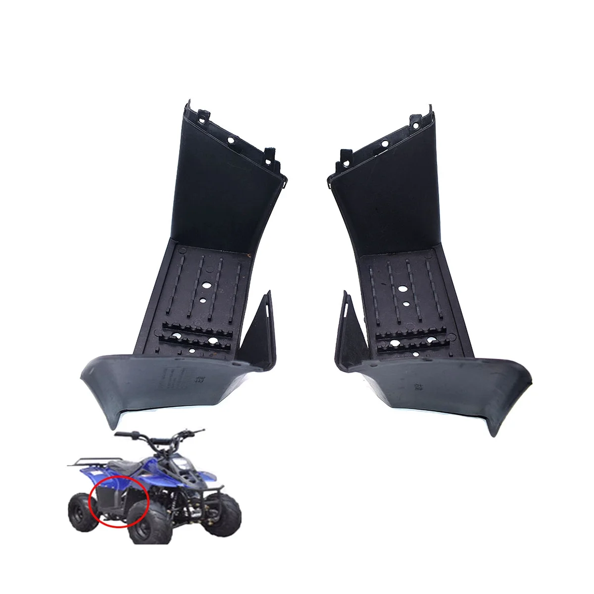 Descanso do pé para o dinossauro pequeno chinês, ATV Footrest, 50CC, 70CC, 90CC, 110CC, 1 par