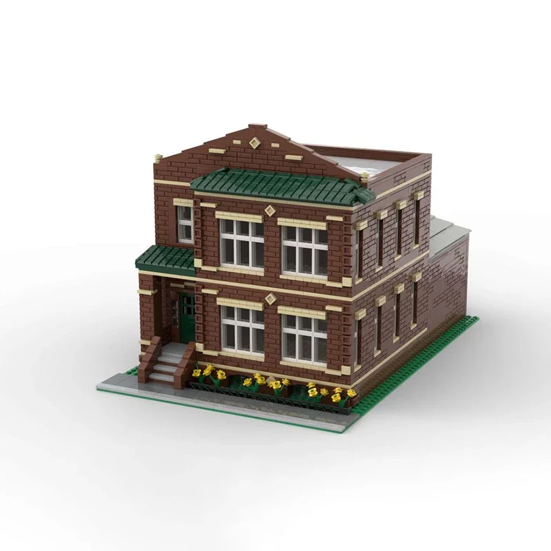 Klocki konstrukcyjne Street View Model Moc Uptown Flats Modularny Model Budynku Technologia Cegiełki DIY Zestaw do Składania Zabawka Prezent