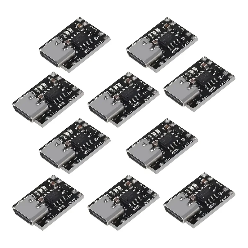 Ultra-Mini TP4057 Type-C Li-ion Battery Charging Board with Protection IC   Compatible with 18650,21700 and similar Li-ion cells