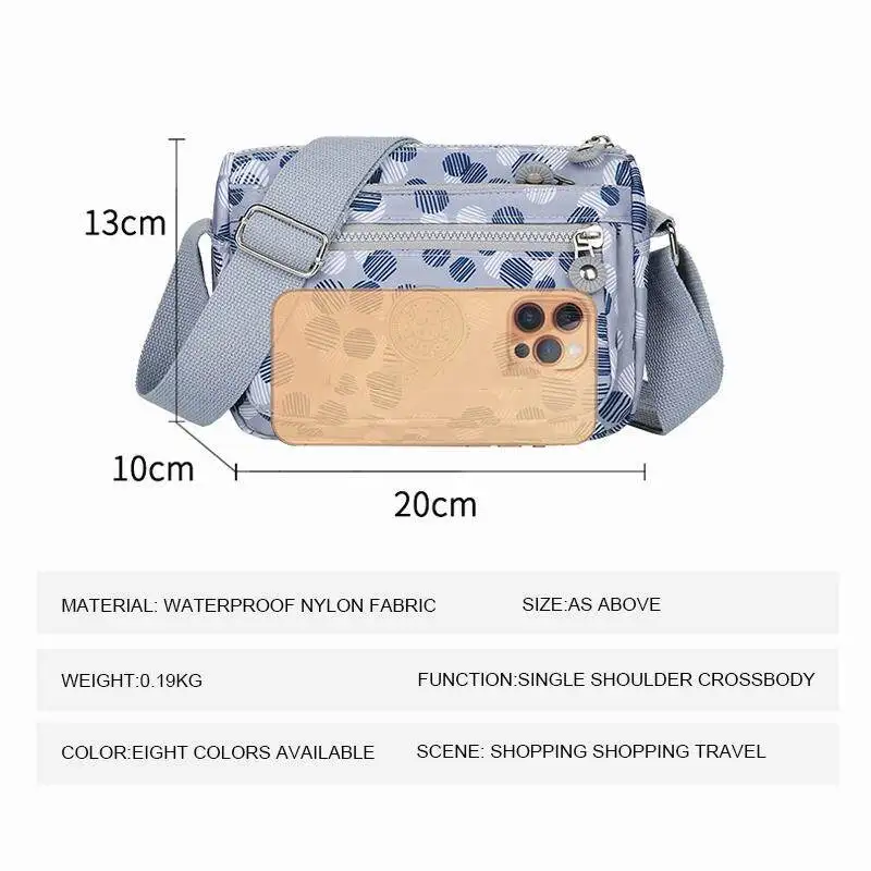 Korean Style Women Crossbody Bag Large Capacity Waterproof Shoulder Bags for Girls Multifunctional Outdoor Travel Bags