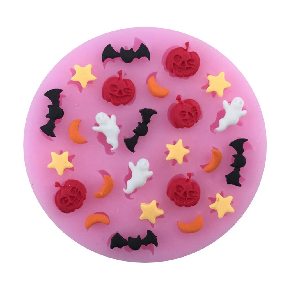 Halloween Sshaker Bits Silicone Mold Resin Casting Mold For candy Fondant Cake Moulds Embellishment  Decoden Epoxy Nail Art