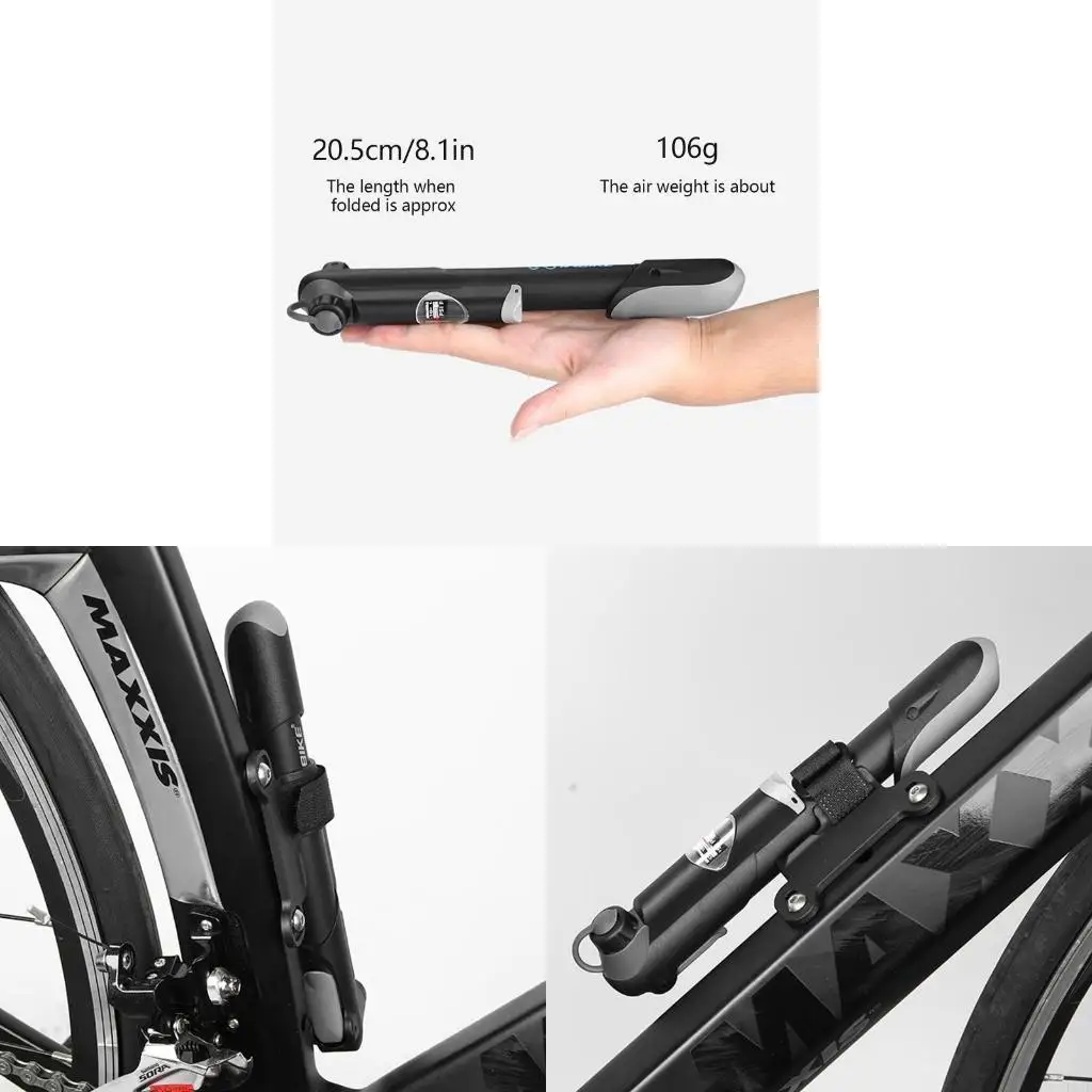 

Portable Compact Mini Bike Hand for Road, Mountain & BMX Cycling Small Manual Tire Durable