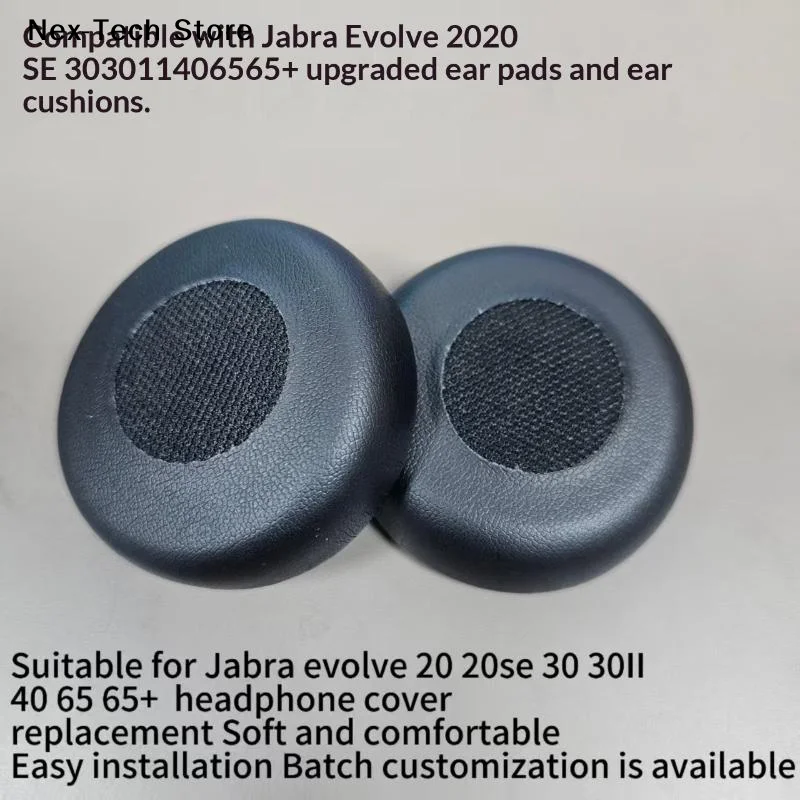 [NT]2PCS Replacement Earpads For 20 20se 30 30II 40 65 65Plus Soft Leather Comfortable Mesh For Headset Repair Long Wearing[NT]