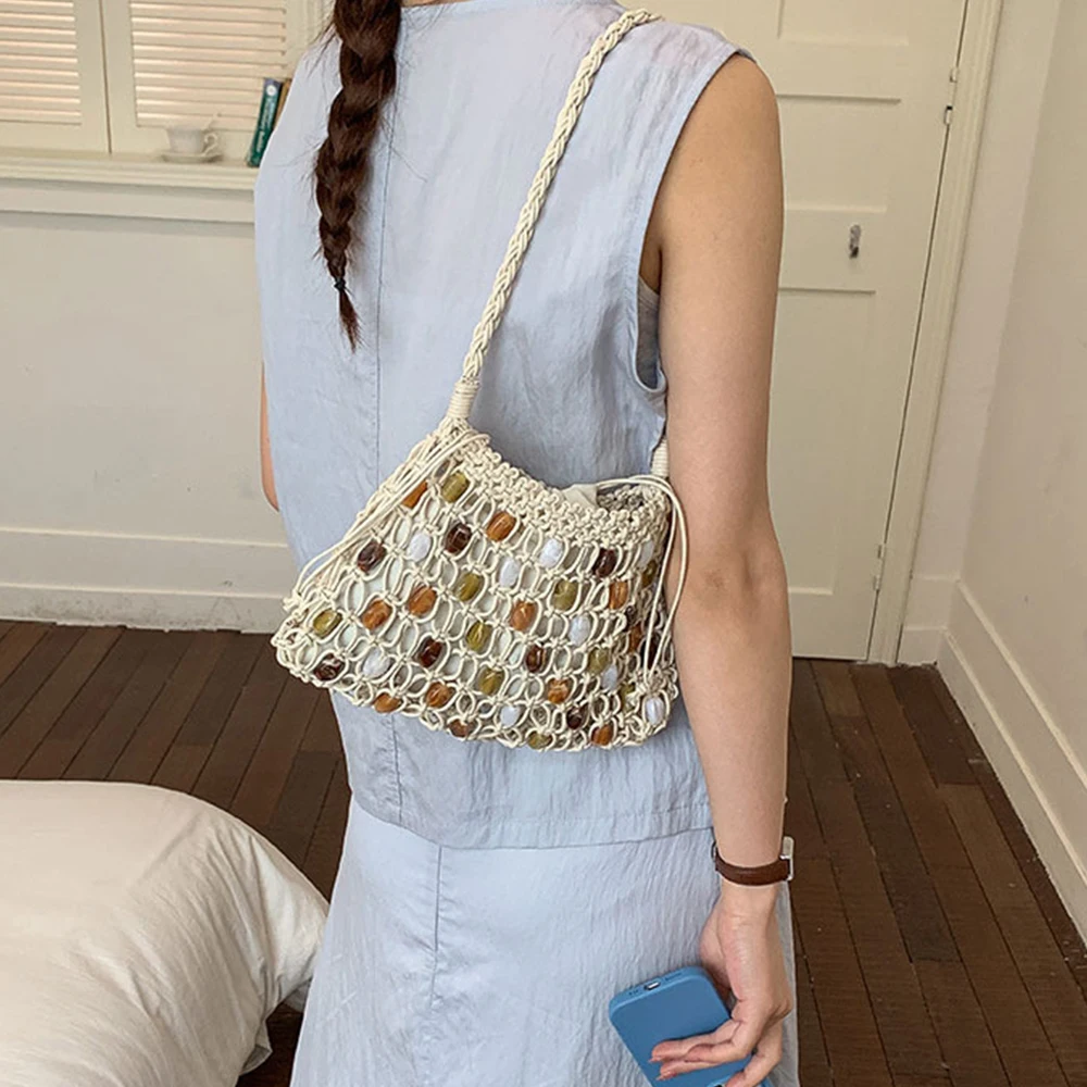 Hohlgeflochtene Damen-Schulter – Crochet Market Bag Bewertung und Preis