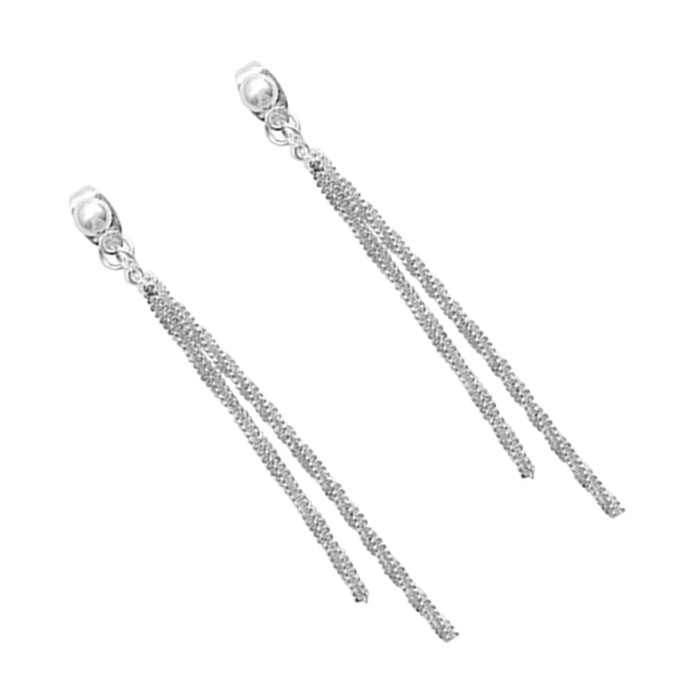 

1Pair Tassel Earrings Long Dangle Drop Exquisite Lightweight Ear Jewelry Women Daily Party Wear Elegant Stylish Ear Decoration