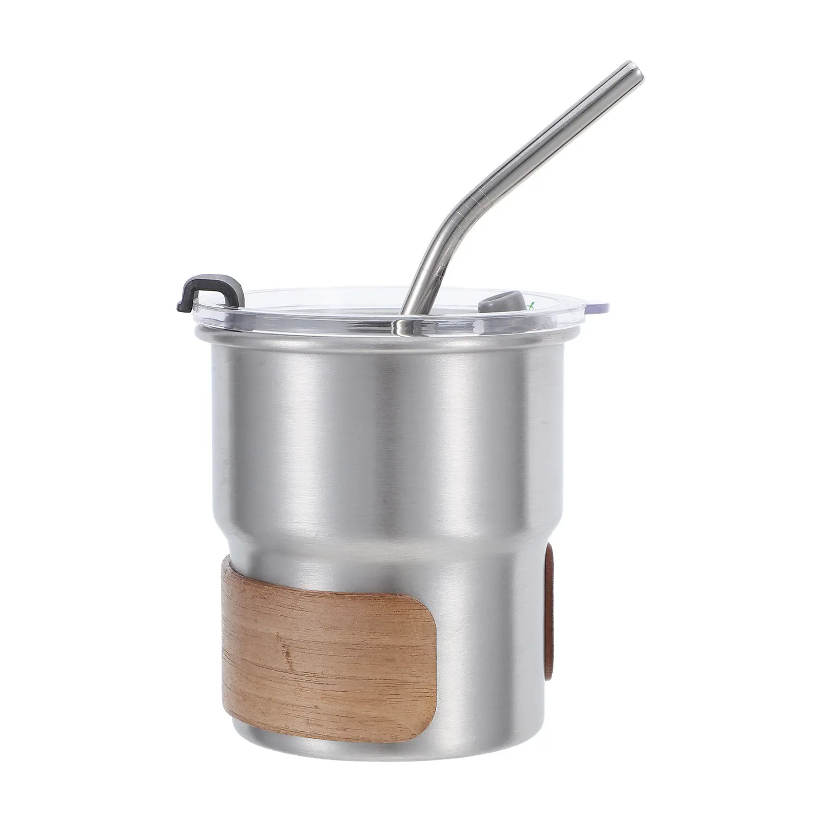10Oz Stainless Steel Insulated Coffee Mug Double Walled Leakproof Travel Tumbler with Straw for Men Hiking Camping Road Trip