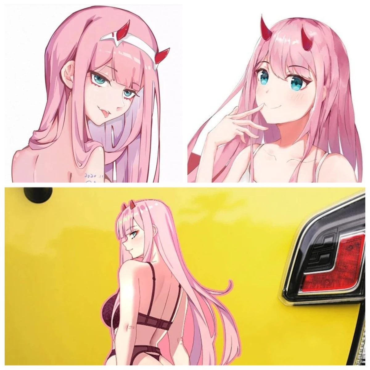 

Funny Kawaii Cartoon PVC Sticker Car Decal Anime Motorcycle Trunk Accessories