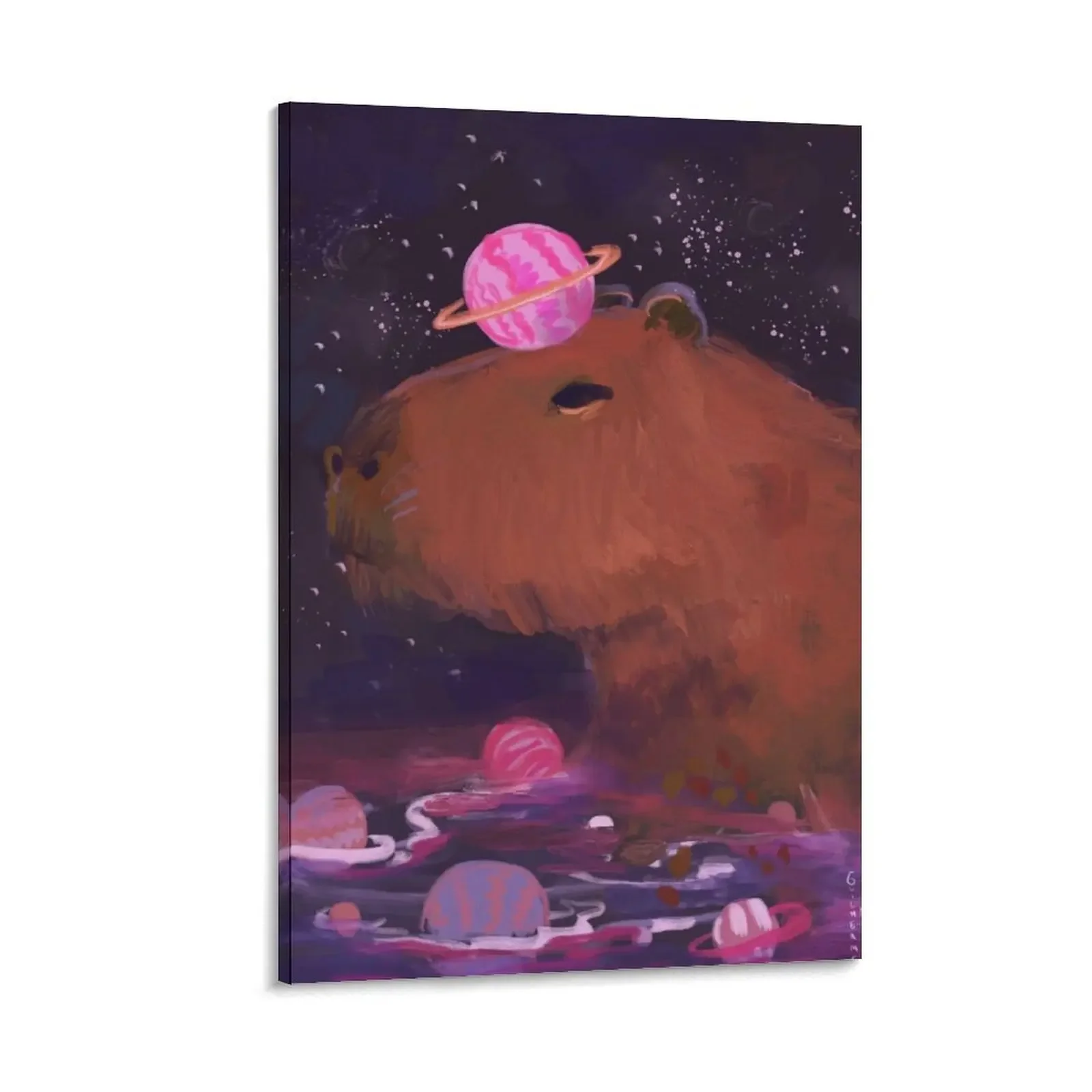 

everything is capybara Canvas Painting Decor for room decorative items for home Paintings on canvas for living room