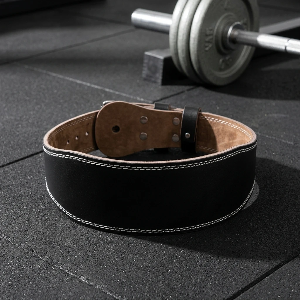 

Leather Weightlifting Belt for Men and Women Heavy Duty Support for Squats Deadlifts Gym Training
