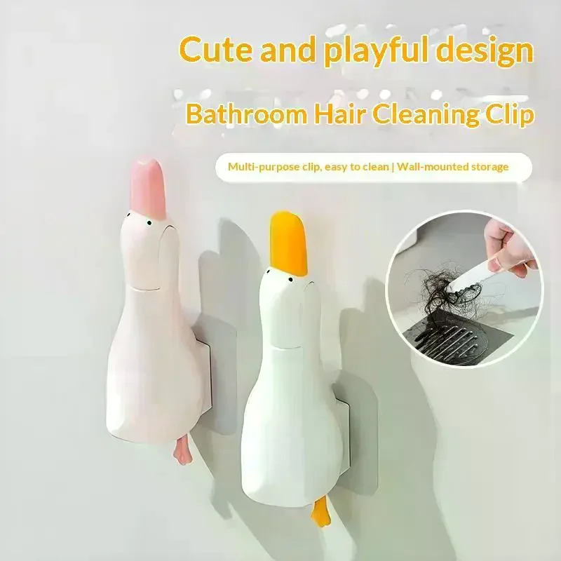 Dust Stain Removal 2-in-1 Duck Shaped Shovel Double Head Cleaning Clip for Home Air Conditioner Vent Clean