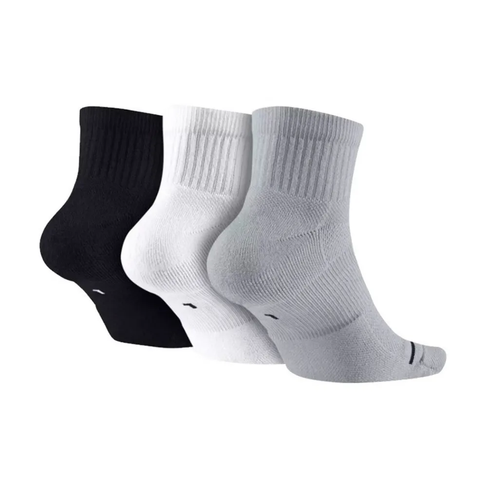 Nike Air Jordan Men's and Women's Mid-Calf Sports Socks, 3-Pack, Breathable Basketball Socks SX5544-017 view 4