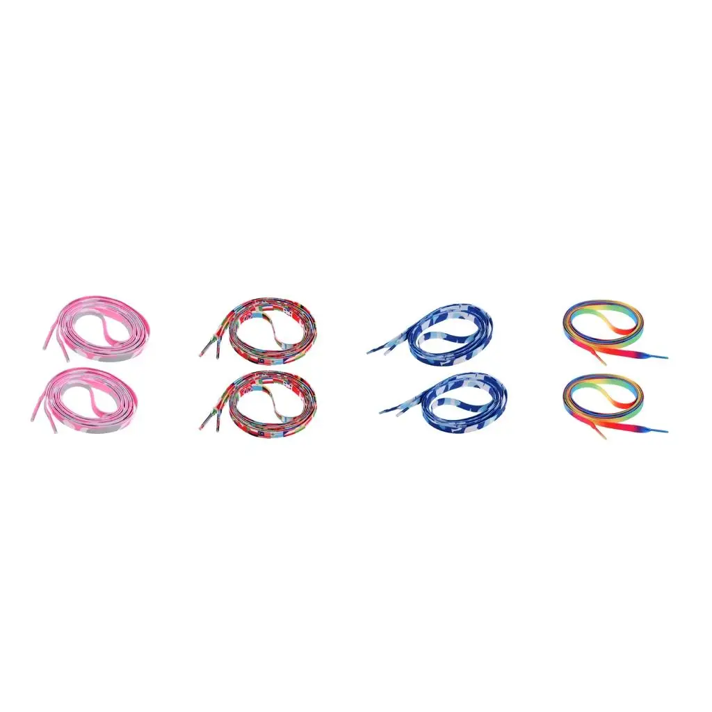 Roller Skates Shoelace Knitted Material Wide Skate Laces for Hockey Boots Sneakers Ice Skates