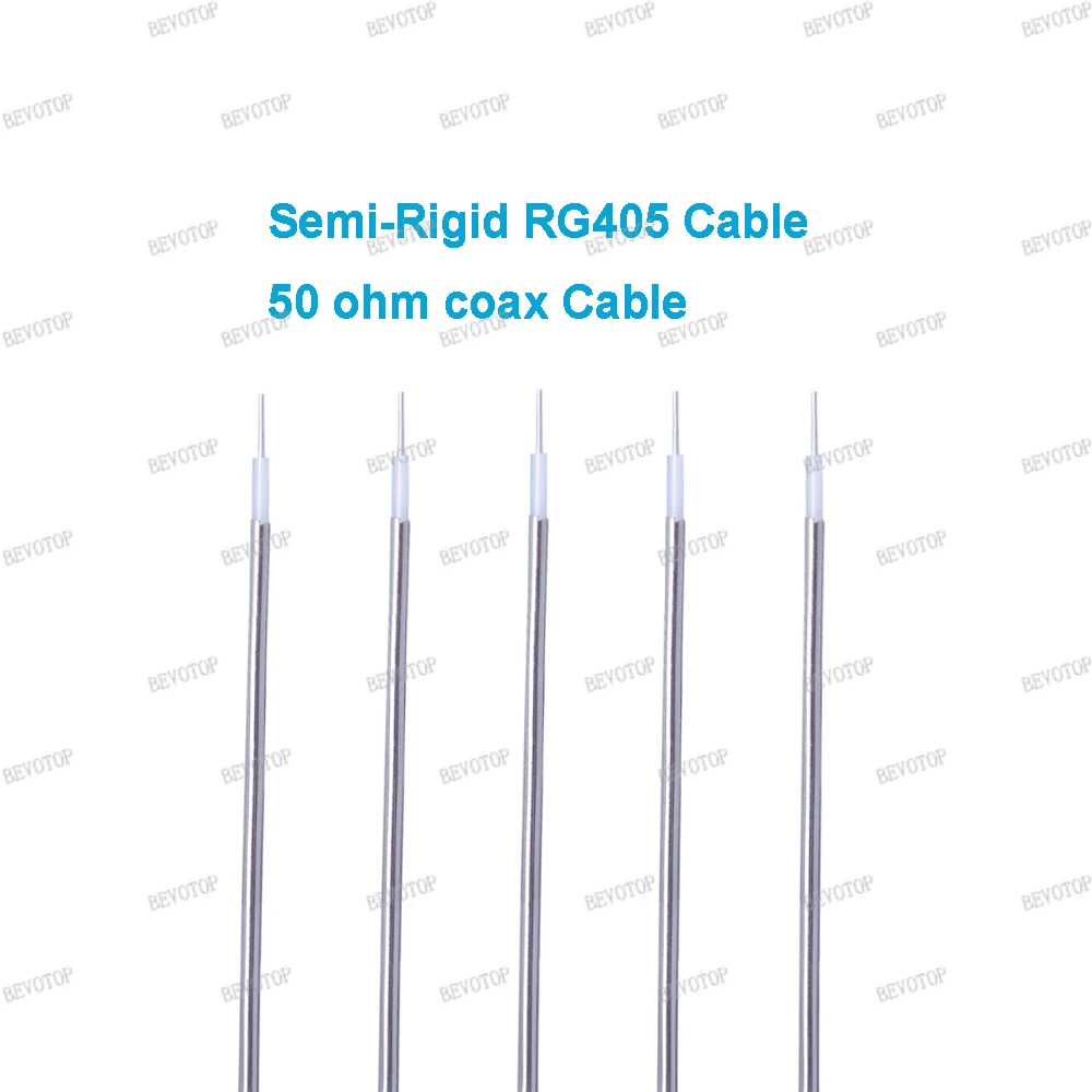 1PCS Semi-Rigid RG405 Cable High Frequency RG-405 086 Pigtail Low Loss Test Cable RF Coax Jumper