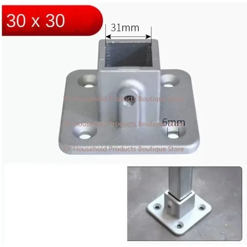 Suitable for storage rack with outer diameter 30x30mm square tube connectors, aluminum alloy elbows, three-way fixed joints