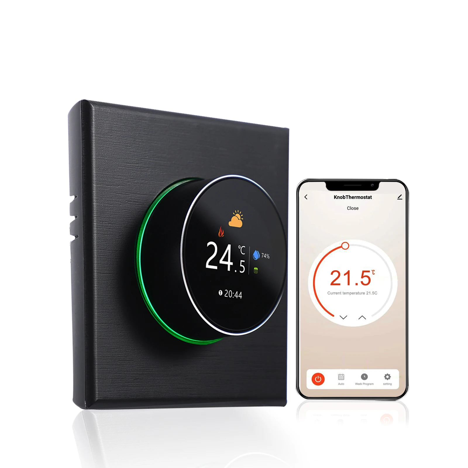 KKMOON WiFi Smart Thermostat Temperature Controller Weekly Programmable Button Control APP Voice Control with Alexa Google Home