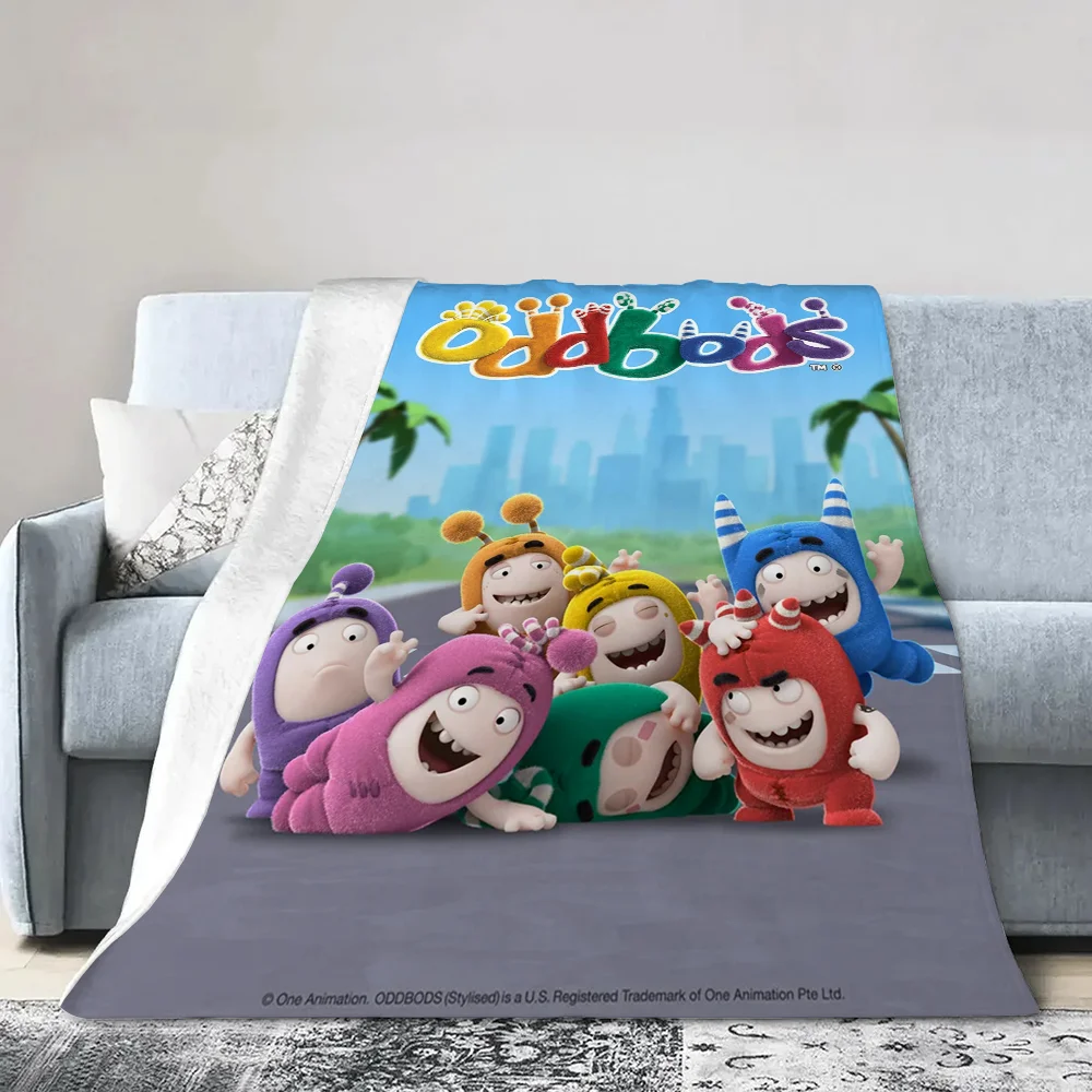 Oddbodes Blanket Bed Blankets for Adults Beach Towel Fluffy Plaid Microfiber Bedding Home Interior Throw Knee Soft Nap King Size