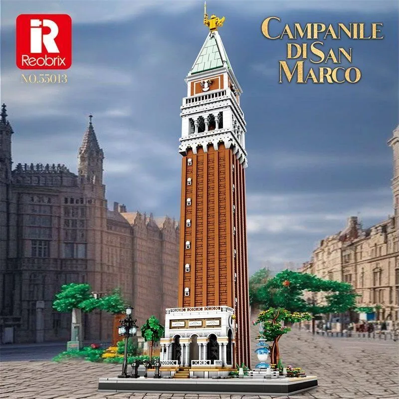 

1:100 MOC Campanile di San Marco Construction Building Blocks Bricks Model Toys for Boys Christmas Gift Set
